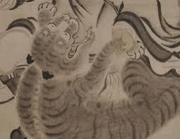 虎の絵と金屏風（松井文庫） の展覧会画像