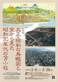 大正・昭和の鳥瞰図と空から見た昭和30年代の苫小牧