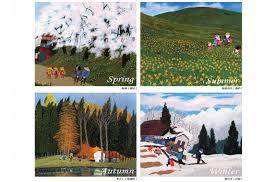 原田泰治が描くふるさと信州の四季 の展覧会画像